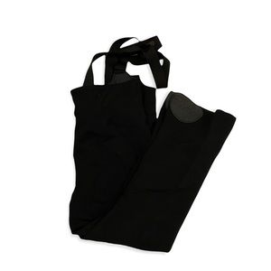 ROFFE Men’s Black Nylon Ski Bib Overalls Snow Pants Size 40